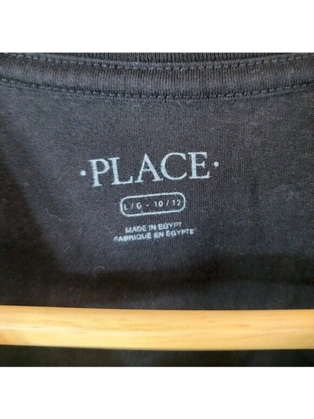 Children's Place Boys Funny Homework T Shirt Black SZ 10 Large Humor Long Sleeve